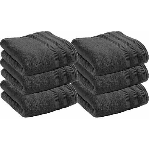 Lot De 6 Serviettes De Toilette Éponge "spa" 50 X 100 Cm / 400 Gr/m²