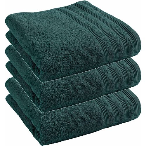 Lot De 3 Draps De Douche "spa" 70 X 140 Cm / 400 Gr/m²