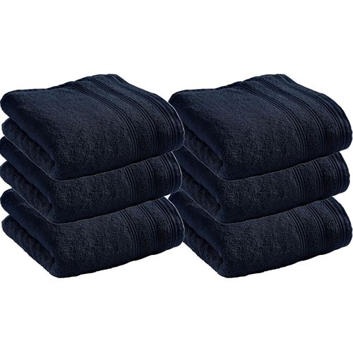 Lot De 6 Serviettes De Toilette Éponge "spa" 50 X 100 Cm / 400 Gr/m²