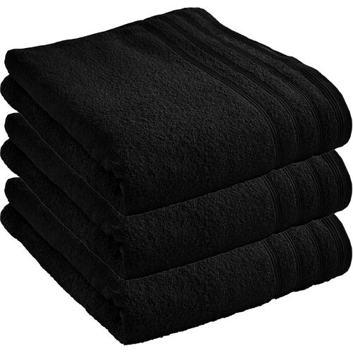 Lot De 3 Draps De Douche "spa" 70 X 140 Cm / 400 Gr/m²