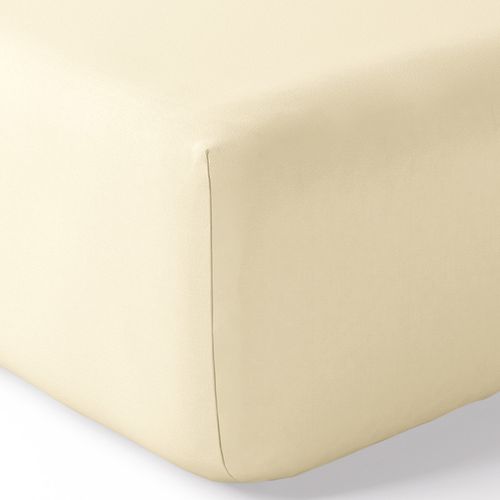 Drap Housse Percale "julian" Avec Bonnet 35 Cm - 200x200 Cm - Coton Pur