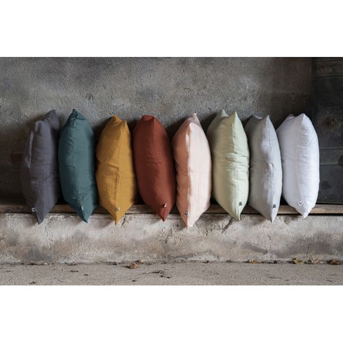 Taie D'oreiller "gaïa" 60 X 60 Cm et 50 X 70 Cm "gaze De Coton" L'effet Papillon