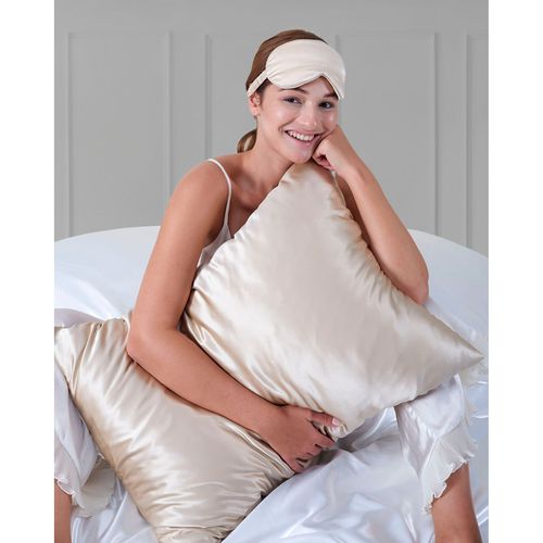 Taie D'oreiller "silk" Soie De Mûrier Coton Pur