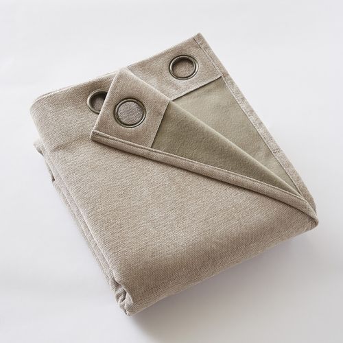 Rideau Occultant Phonique Et Thermique Doublé Polaire "bjorn" 100% Opaque