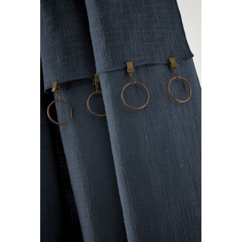 Rideau Ajustable + 8 Anneaux Pince "sixtine" 140 X 270 Cm