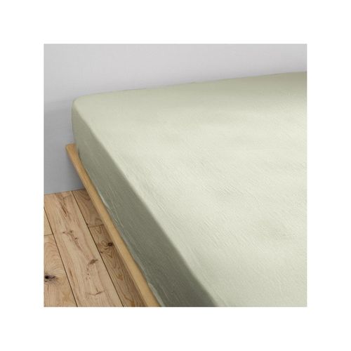 Drap Housse "gaïa" - 200x200 Cm - "gaze De Coton" L'effet Papillon