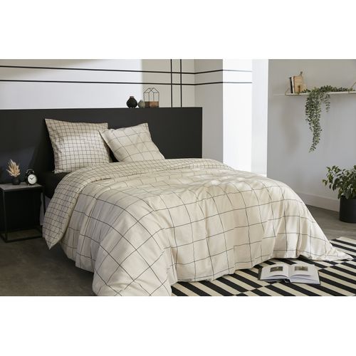 Couette - 200x200 Cm - "carrie Pampa" Réversible 100% Coton / 57 Fils/cm²