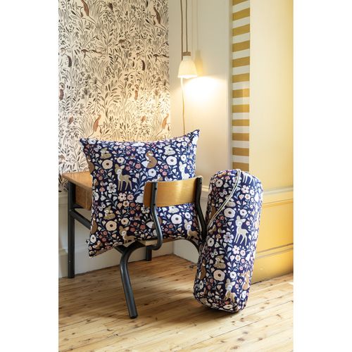 Couette Imprimée - 220x240 Cm - "forêt Enchantée" Réversible 100% Coton / 57 Fils/cm²