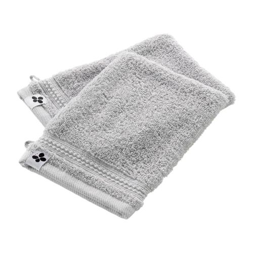 Lot De 2 Gants De Toilette "garance" 15 X 21 Cm / 100% Coton Bio / 600 Gr/m²