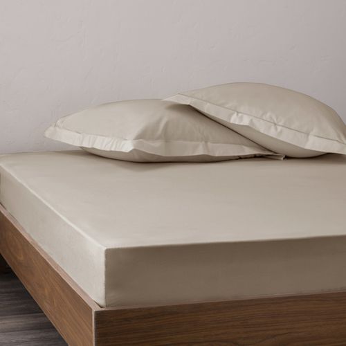 Drap Housse Percale "julian" Avec Bonnet 35 Cm - 180x200 Cm - Coton Pur