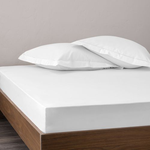 Drap Housse Percale "julian" Avec Bonnet 35 Cm - 180x200 Cm - Coton Pur