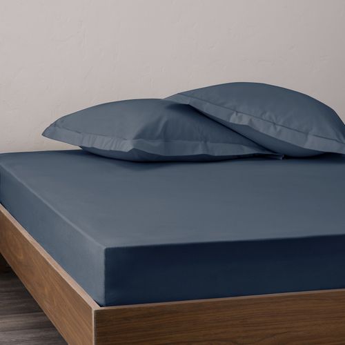 Drap Housse Percale "julian" Avec Bonnet 35 Cm - 180x200 Cm - Coton Pur