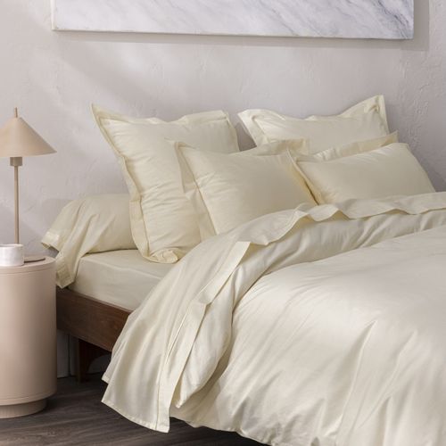 Housse De Couette Percale De Coton Peigné "julian" Toutes Dimensions