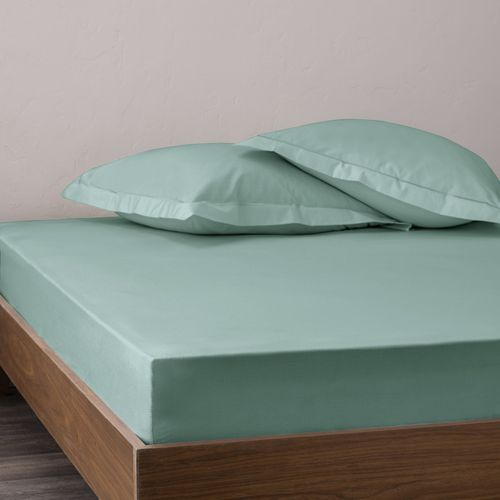 Drap Housse Percale "julian" Avec Bonnet 35 Cm - 140x190 Cm - Coton Pur