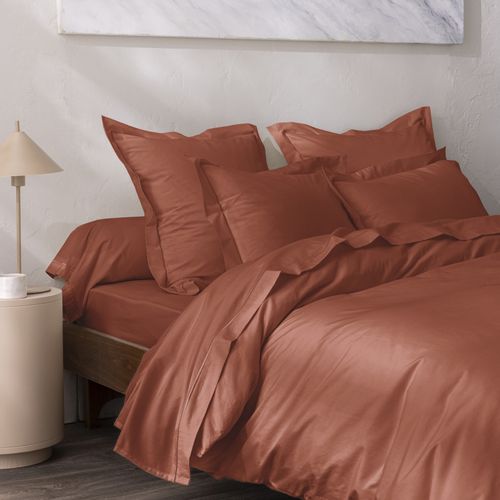 Drap Housse Percale "julian" Avec Bonnet 35 Cm - 180x200 Cm - Coton Pur