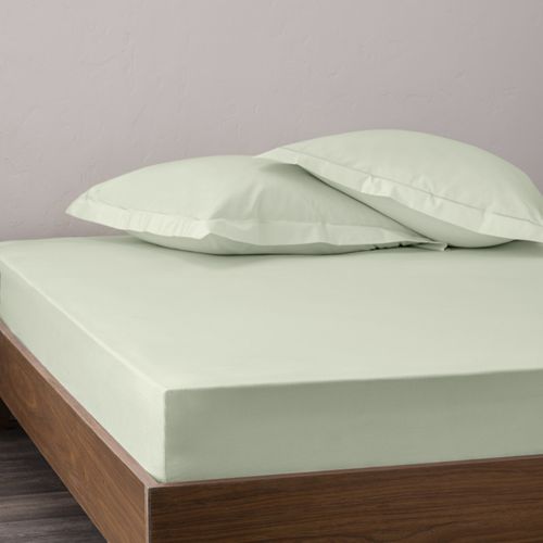 Drap Housse Percale "julian" Avec Bonnet 35 Cm - 160x200 Cm - Coton Pur