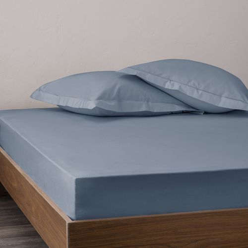 Drap Housse Percale "julian" Avec Bonnet 35 Cm - 160x200 Cm - Coton Pur