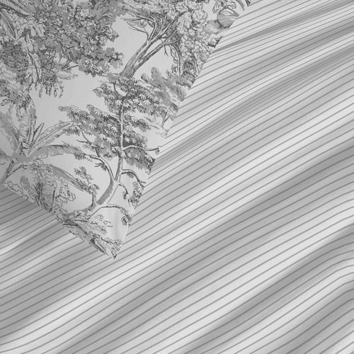 Pack Complet Housse De Couette Réversible "vanessa" 4 Pièces Pour Lit 90 X 190 Adama Perle