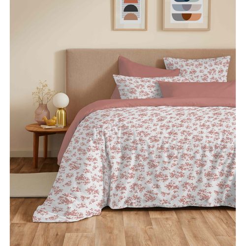 Pack Complet Housse De Couette Réversible "vanessa" 6 Pièces Pour Lit 160 X 200 Eloise Abricot