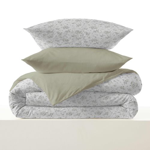 Pack Complet Housse De Couette Réversible "vanessa" 6 Pièces Pour Lit 160 X 200 Louise Romarin