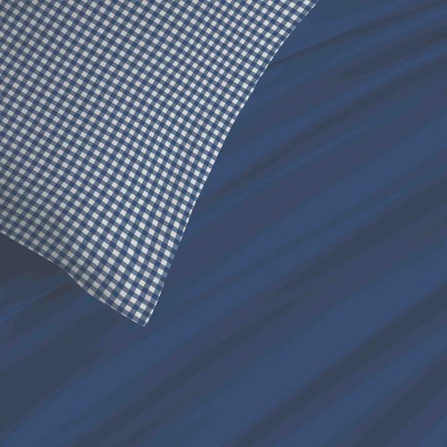 Pack Complet Housse De Couette Réversible "vanessa" 6 Pièces Pour Lit 160 X 200 Gabrielle Marine