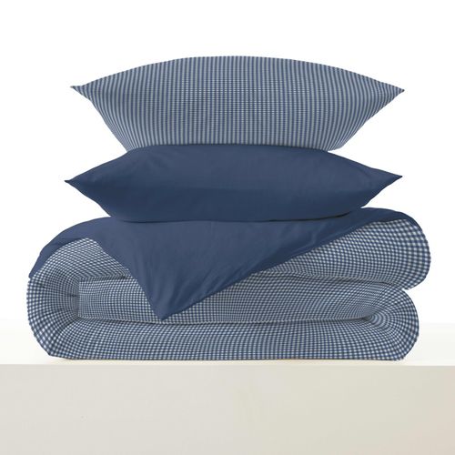 Pack Complet Housse De Couette Réversible "vanessa" 6 Pièces Pour Lit 160 X 200 Gabrielle Marine