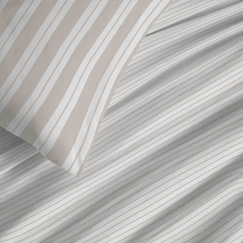 Pack Complet Housse De Couette Réversible "vanessa" 6 Pièces Pour Lit 160 X 200 Florence Naturel