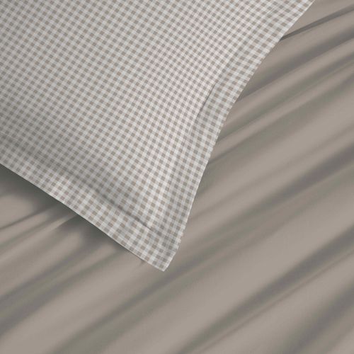 Parure De Draps 4 Pièces "vanessa" Pour Lit 140 X 190 Cm Gabrielle Naturel