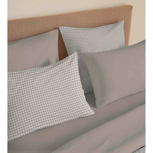 Pack Complet Housse De Couette Réversible "vanessa" 6 Pièces Pour Lit 140 X 190 Gabrielle Naturel