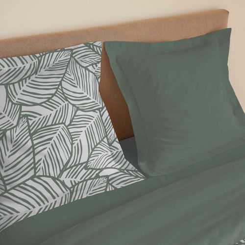 Parure De Draps 4 Pièces "vanessa" Pour Lit 140 X 190 Cm Fira Romarin