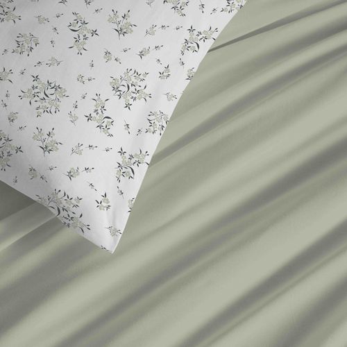 Pack Complet Housse De Couette Réversible "vanessa" 4 Pièces Pour Lit 90 X 190 Louise Romarin