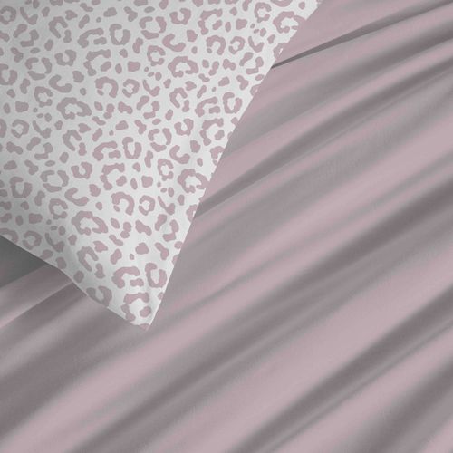 Pack Complet Housse De Couette Réversible "vanessa" 6 Pièces Pour Lit 140 X 190 Diana Blush