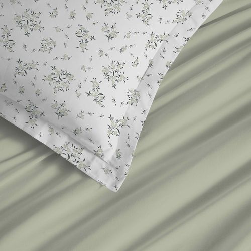 Parure De Draps 4 Pièces "vanessa" Pour Lit 140 X 190 Cm Louise Romarin