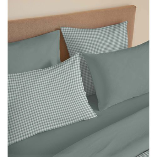 Pack Complet Housse De Couette Réversible "vanessa" 6 Pièces Pour Lit 160 X 200 Gabrielle Sauge