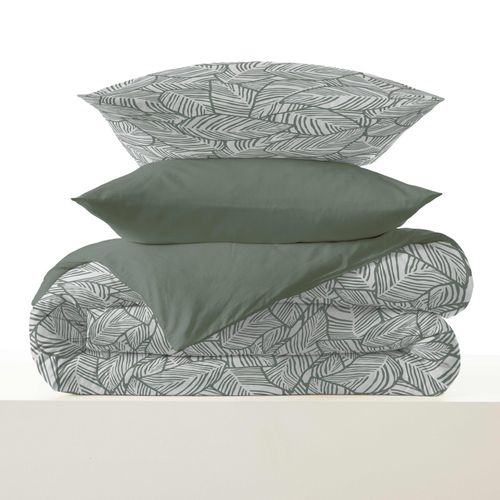 Pack Complet Housse De Couette Réversible "vanessa" 4 Pièces Pour Lit 90 X 190 Fira Romarin