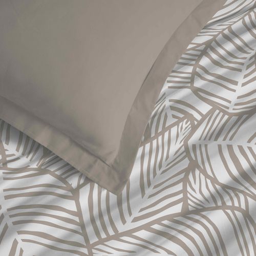 Parure De Draps 4 Pièces "vanessa" Pour Lit 140 X 190 Cm Fira Naturel