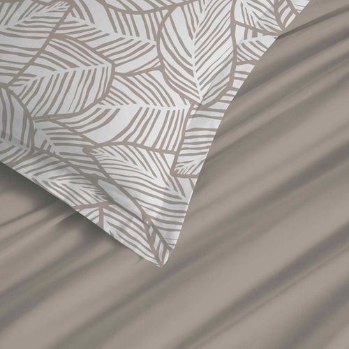 Parure De Draps 4 Pièces "vanessa" Pour Lit 140 X 190 Cm Fira Naturel