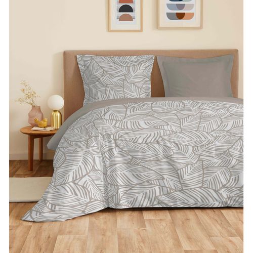 Parure De Draps 4 Pièces "vanessa" Pour Lit 140 X 190 Cm Fira Naturel