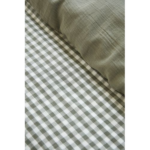 Housse De Couette Réversible "vickie" Tissé-teint - 240x220 Cm - "gaze De Coton"