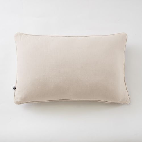 Coussin Déhoussable Avec Passepoil "gaïa" 40 X 60 Cm "gaze De Coton"