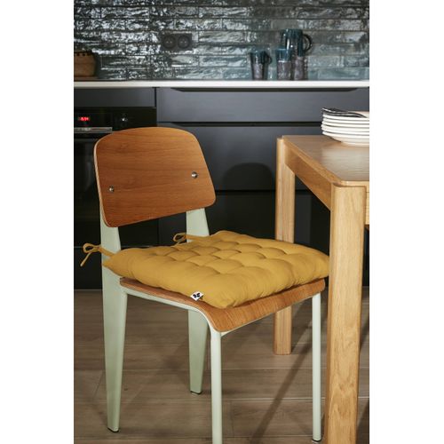 Assise Matelassée 16 Points "gaïa" 40 X 40 Cm "gaze De Coton"