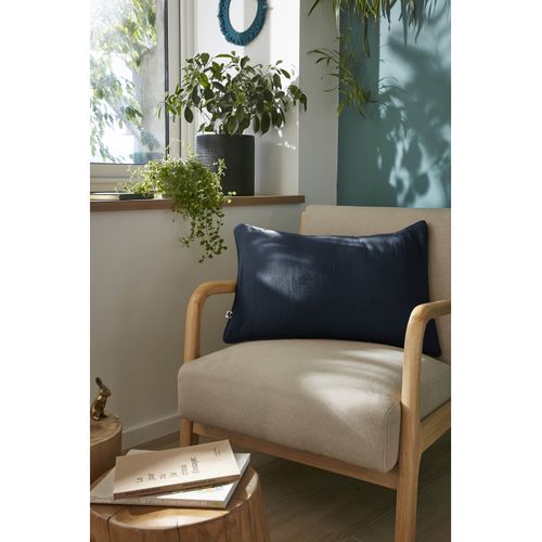 Coussin Déhoussable Avec Passepoil "gaïa" 40 X 60 Cm "gaze De Coton"