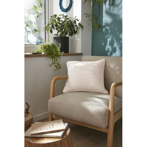 Coussin Déhoussable Avec Passepoil "gaïa" 45 X 45 Cm "gaze De Coton"