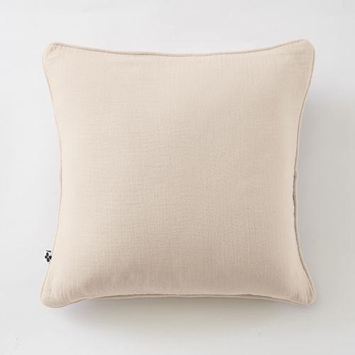 Coussin Déhoussable Avec Passepoil "gaïa" 45 X 45 Cm "gaze De Coton"