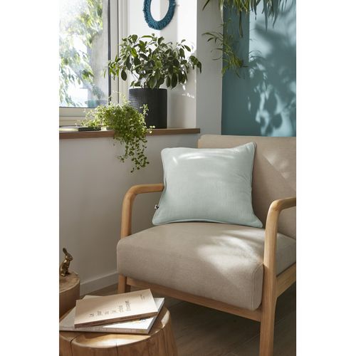 Coussin Déhoussable Avec Passepoil "gaïa" 45 X 45 Cm "gaze De Coton" L'effet Papillon