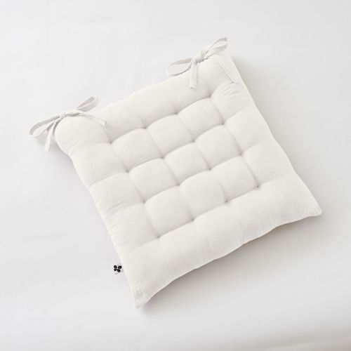 Assise Matelassée 16 Points "gaïa" 40 X 40 Cm "gaze De Coton"