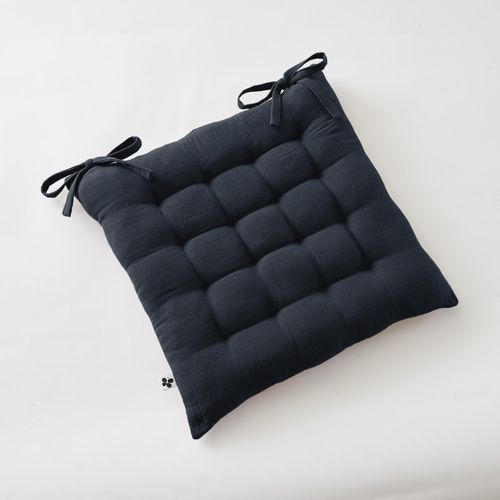 Assise Matelassée 16 Points "gaïa" 40 X 40 Cm "gaze De Coton"