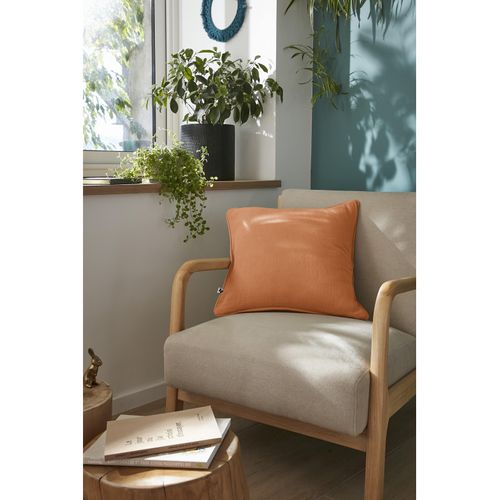 Coussin Déhoussable Avec Passepoil "gaïa" 45 X 45 Cm "gaze De Coton"