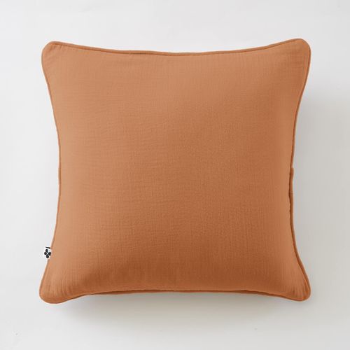 Coussin Déhoussable Avec Passepoil "gaïa" 45 X 45 Cm "gaze De Coton"