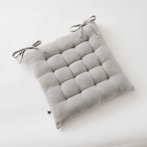 Assise Matelassée 16 Points "gaïa" 40 X 40 Cm "gaze De Coton"